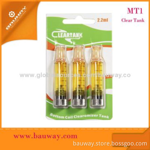 MT1 Bottom Coil Clearomizer, 2.0mL Capacity, 900-1,000 Puffs, OEM Orders Welcomed